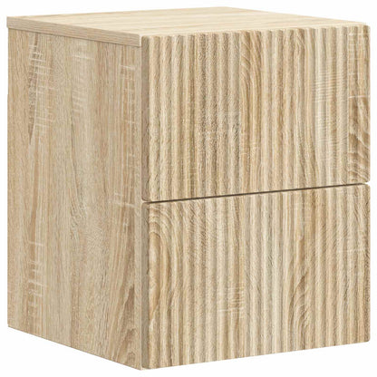 Wandbeugel Bedkast 2 pcs Sonoma Eiken 33 x 34,5 x 40 cm