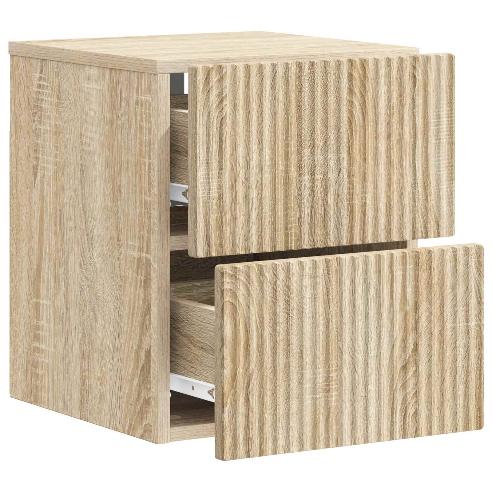 Wandbeugel Bedkast 2 pcs Sonoma Eiken 33 x 34,5 x 40 cm