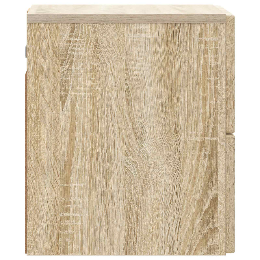 Wandbeugel Bedkast 2 pcs Sonoma Eiken 33 x 34,5 x 40 cm