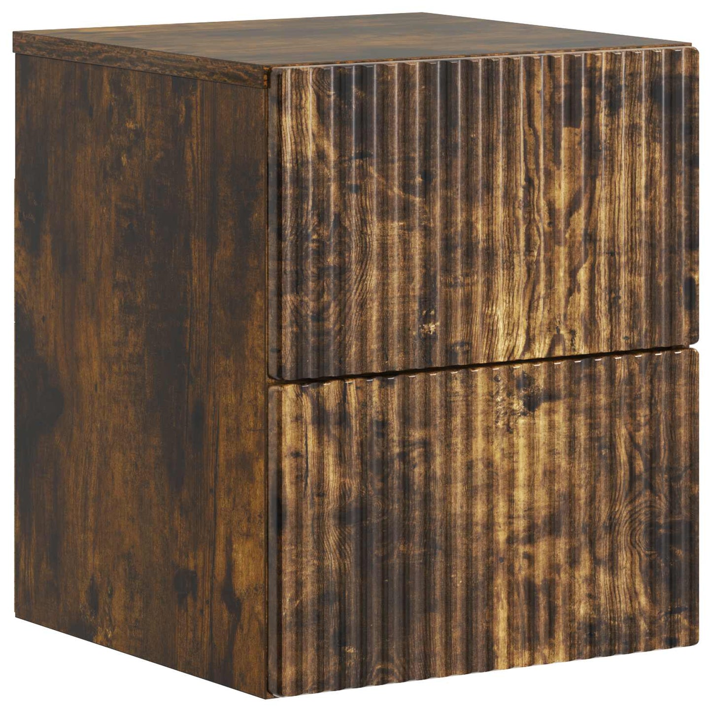 Wandbeugel Bedkast 2 pcs Gerookt eiken 33 x 34,5 x 40 cm
