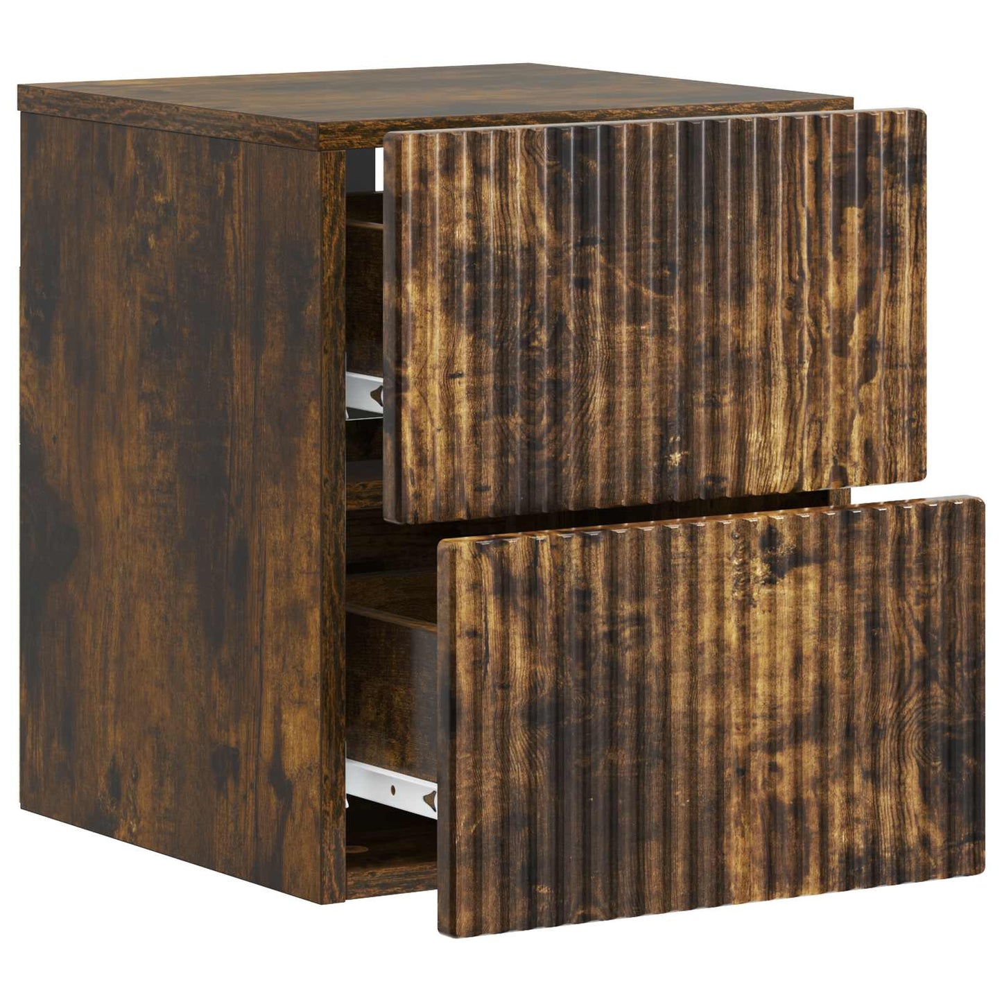 Wandbeugel Bedkast 2 pcs Gerookt eiken 33 x 34,5 x 40 cm