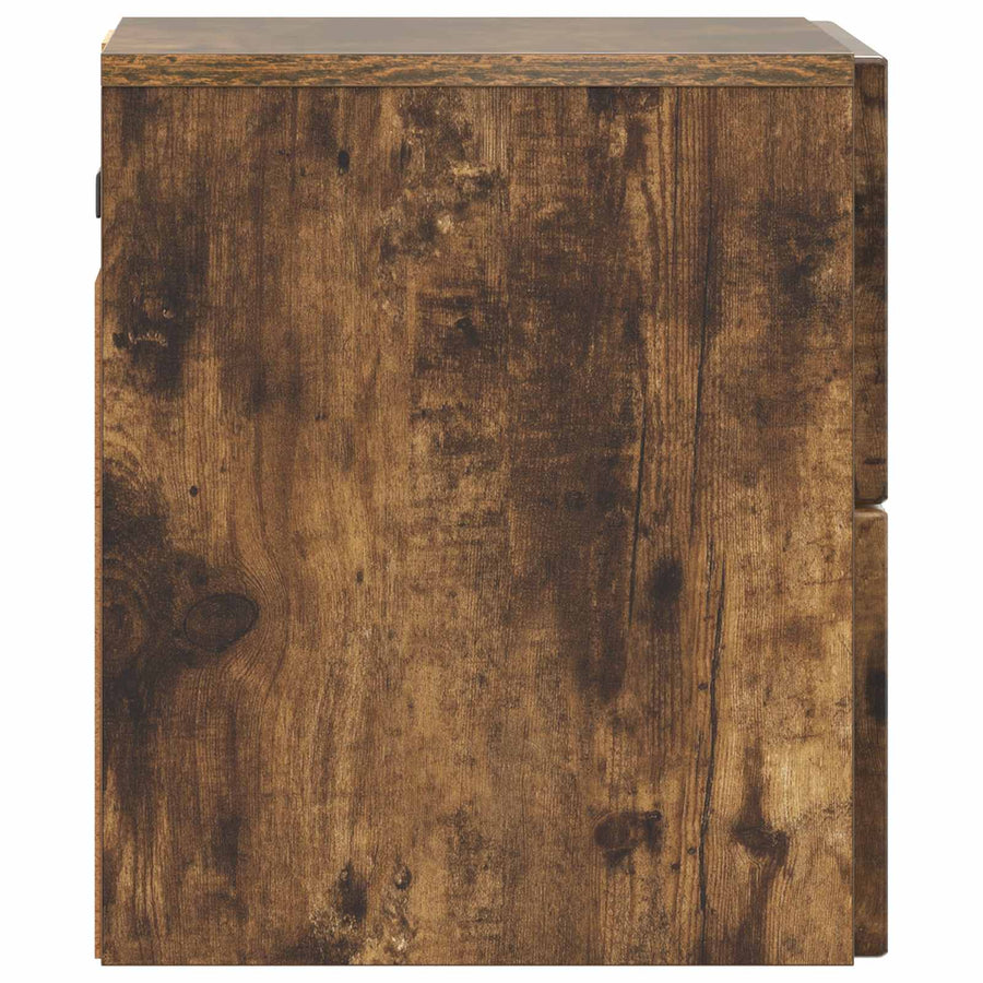 Wandbeugel Bedkast 2 pcs Gerookt eiken 33 x 34,5 x 40 cm