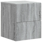 Wandkastje 33x34,5x40 cm grijs sonoma bewerkt hout