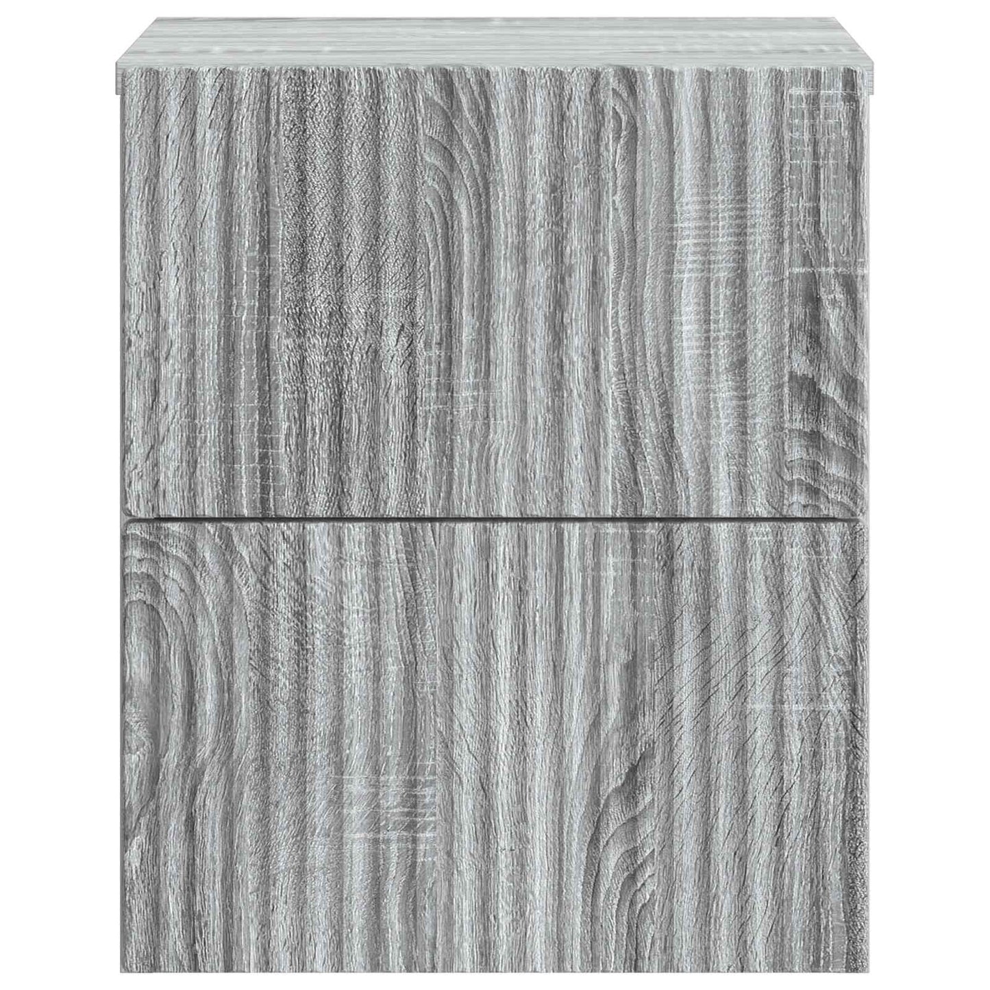 Wandbeugel Bedkast Grijs sonoma 33 x 34,5 x 40 cm Bewerkt hout