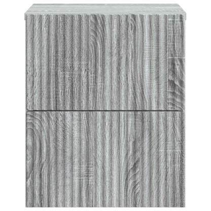Wandbeugel Bedkast Grijs sonoma 33 x 34,5 x 40 cm Bewerkt hout