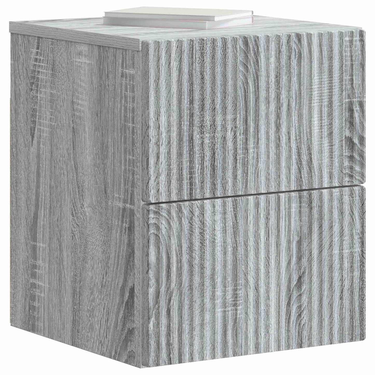 Wandbeugel Bedkast Grijs sonoma 33 x 34,5 x 40 cm Bewerkt hout