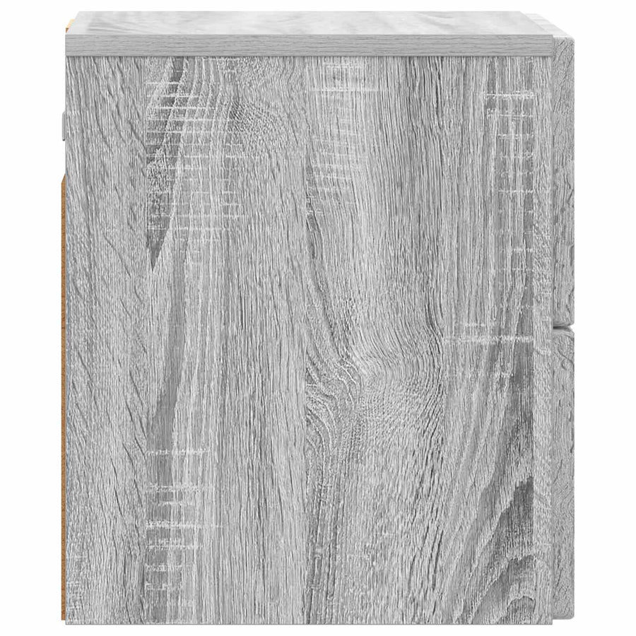 Wandbeugel Bedkast Grijs sonoma 33 x 34,5 x 40 cm Bewerkt hout