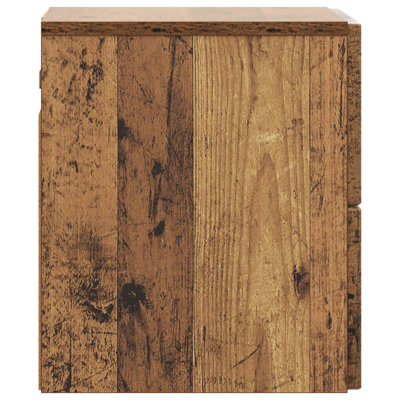 Wandbeugel Bedkast Oud hout 33 x 34,5 x 40 cm Bewerkt hout