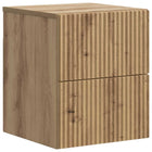 Wandkast 33x34.5x40 cm bewerkt hout eiken