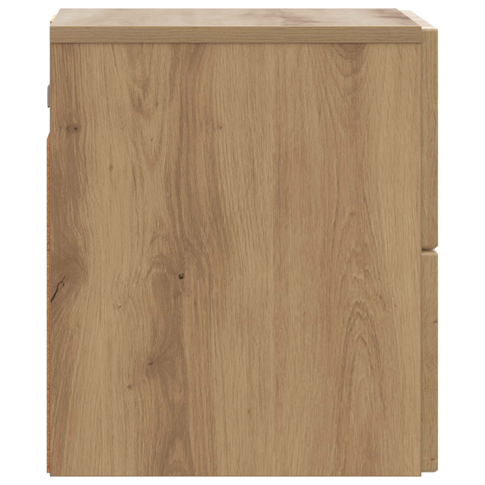 Wandbeugel Bedkast met lade Artisanaal eiken 33 x 34,5 x 40 cm