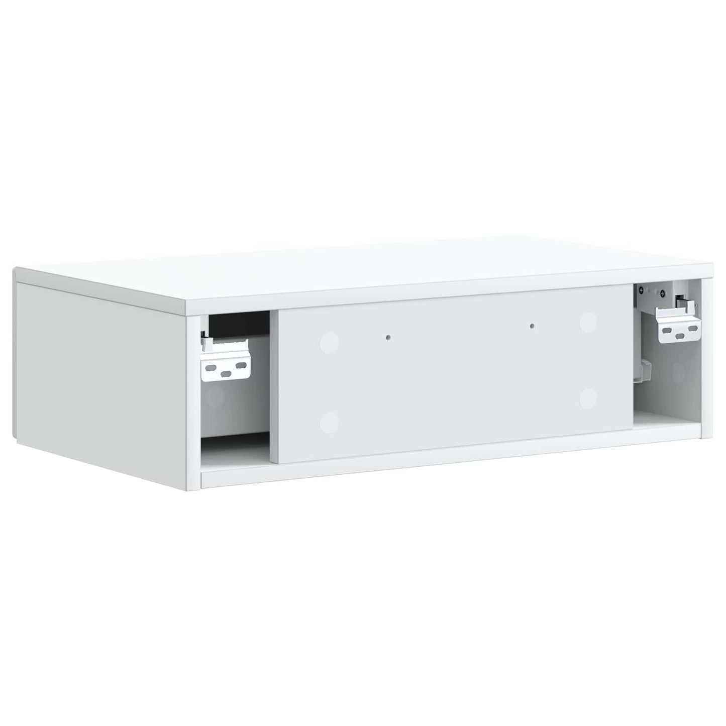 Wandmontage Zijtafel Wit 59 x 34,5 x 17 cm Bewerkt hout