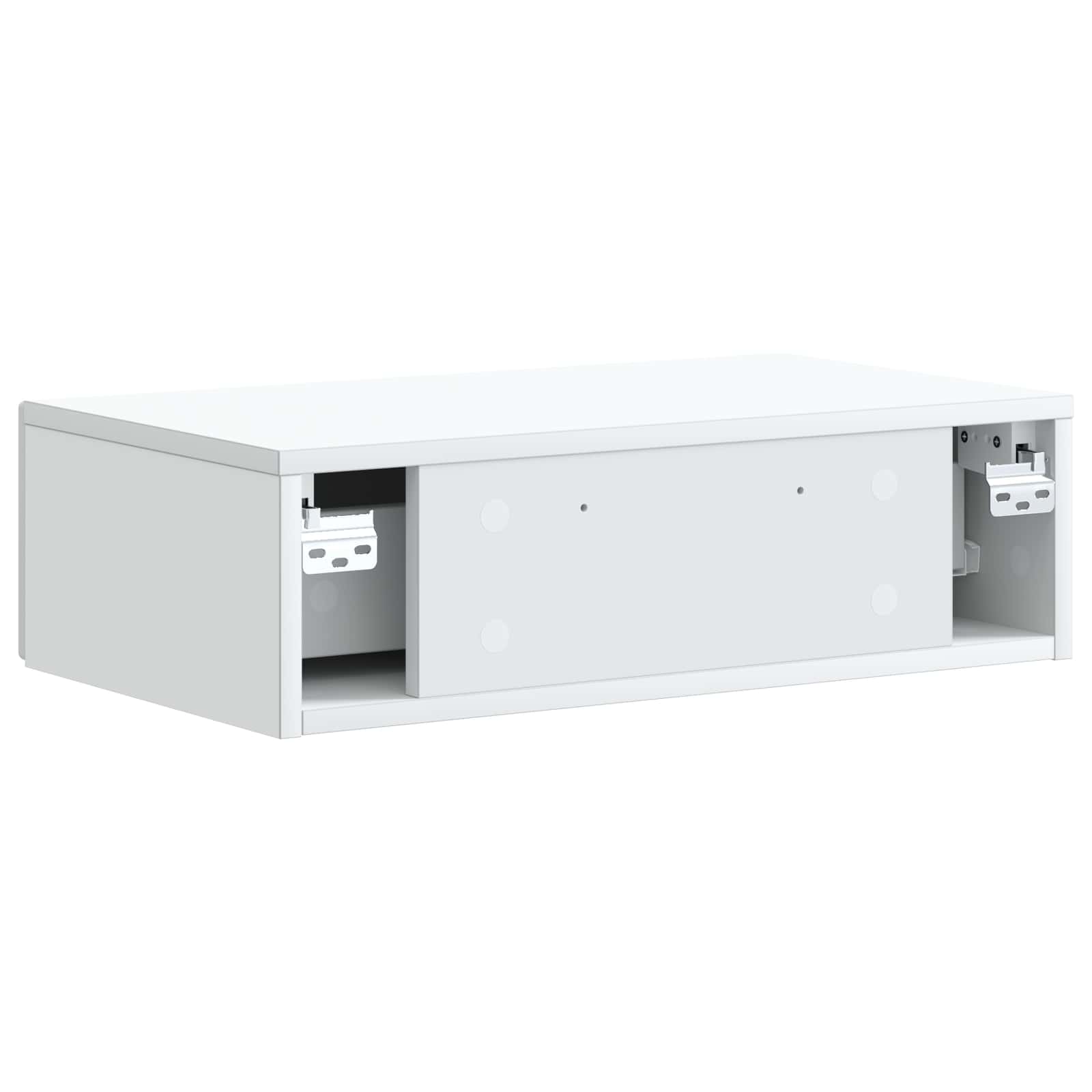 Wandmontage Zijtafel Wit 59 x 34,5 x 17 cm Bewerkt hout