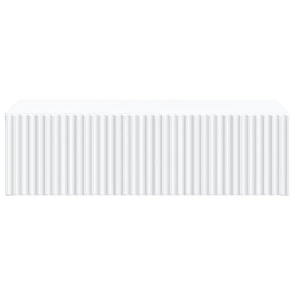 Wandmontage Zijtafel Wit 59 x 34,5 x 17 cm Bewerkt hout