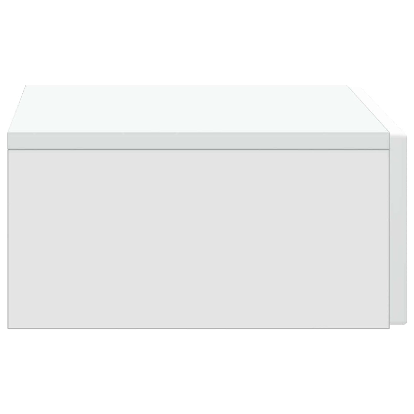Wandmontage Zijtafel Wit 59 x 34,5 x 17 cm Bewerkt hout