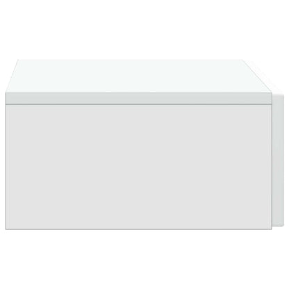 Wandmontage Zijtafel Wit 59 x 34,5 x 17 cm Bewerkt hout