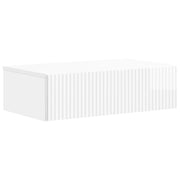 Wandmontage bijzettafel 59x34,5x17 cm hoogglans wit