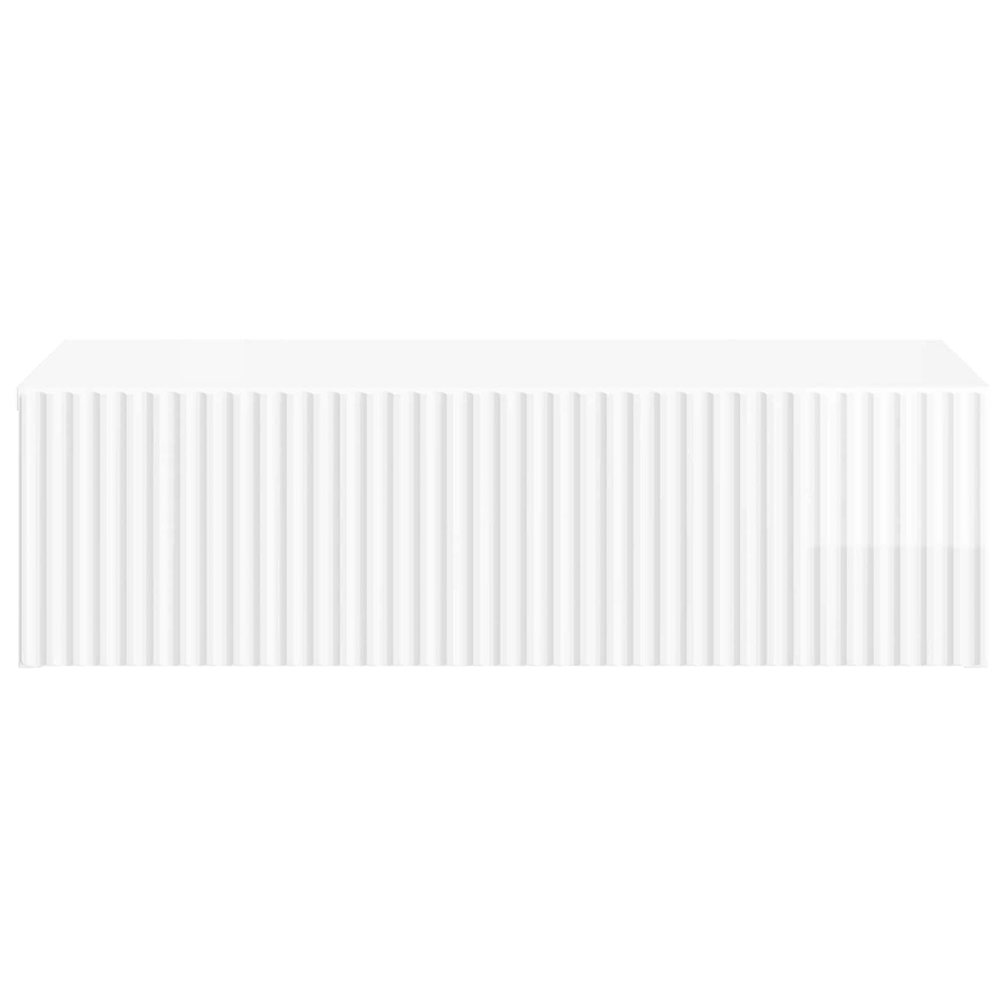 Wandmontage Zijtafel Hoogglans Wit 59 x 34,5 x 17 cm