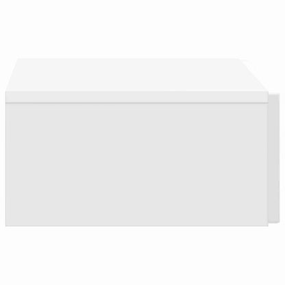 Wandmontage Zijtafel Hoogglans Wit 59 x 34,5 x 17 cm
