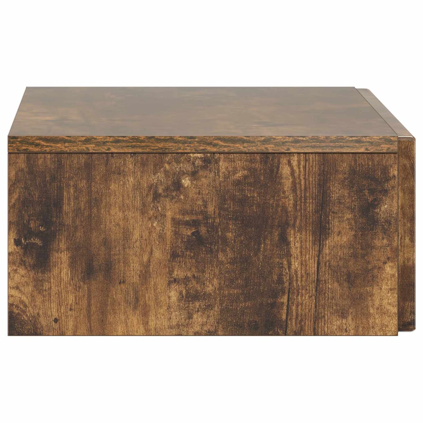 Wandmontage Zijtafel Gerookt eiken 59 x 34,5 x 17 cm