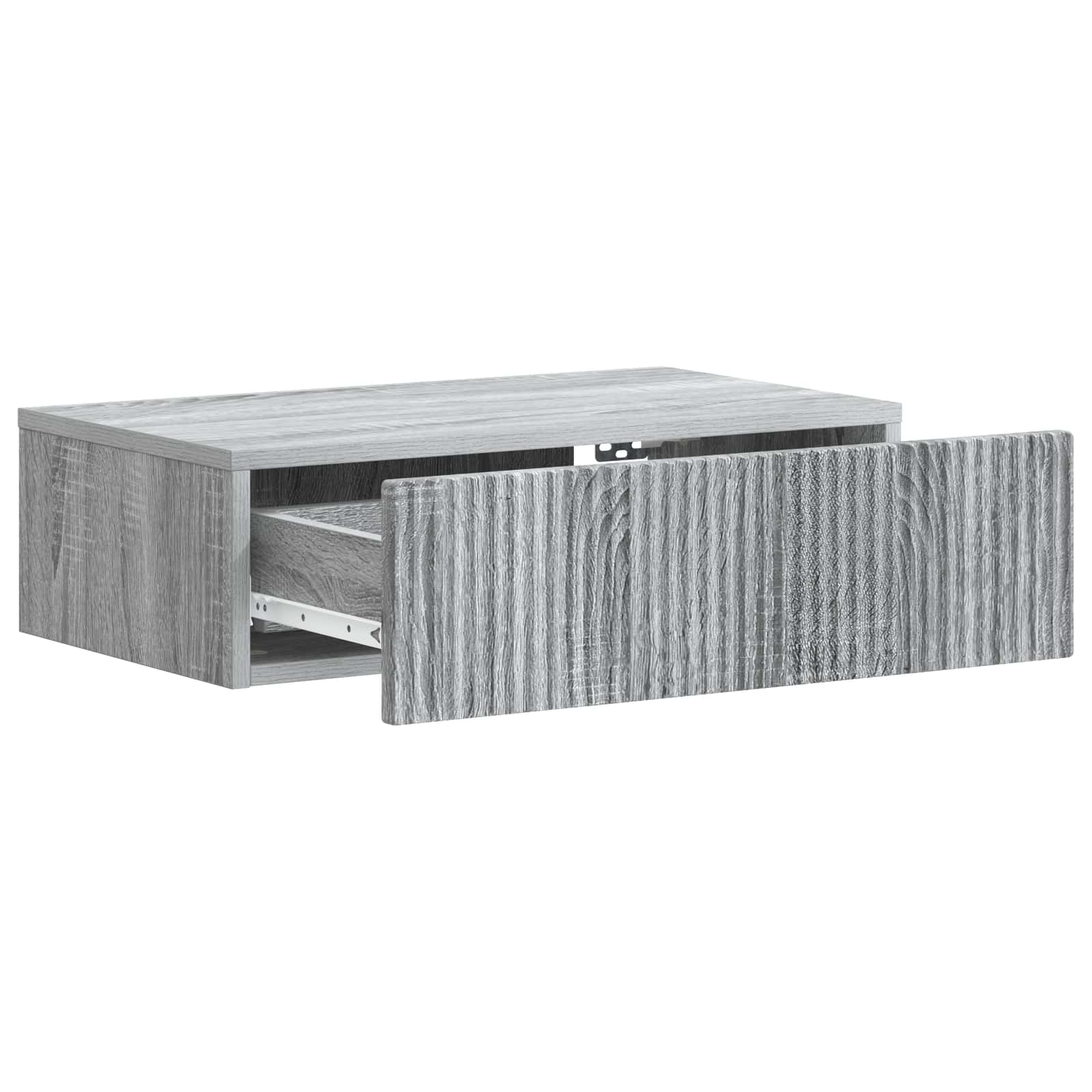 Wandmontage Zijtafel Grijs sonoma 59 x 34,5 x 17 cm