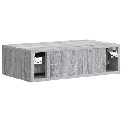 Wandmontage Zijtafel Grijs sonoma 59 x 34,5 x 17 cm