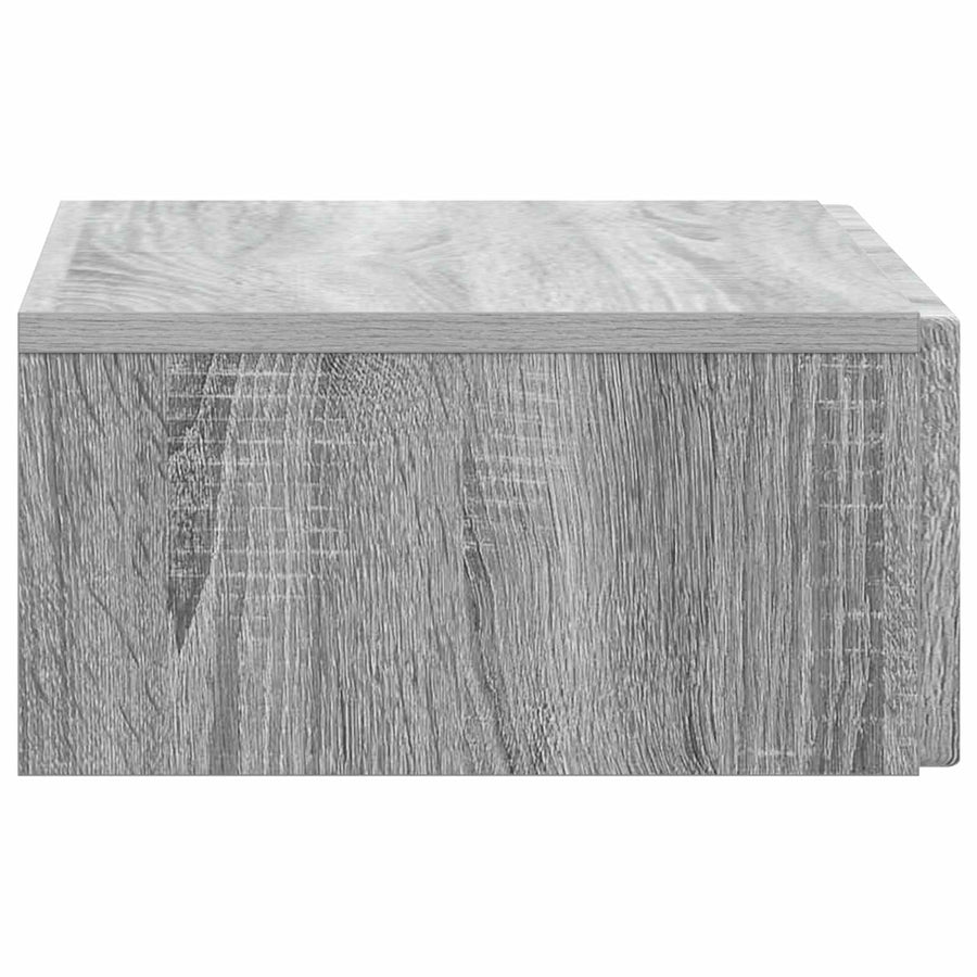 Wandmontage Zijtafel Grijs sonoma 59 x 34,5 x 17 cm