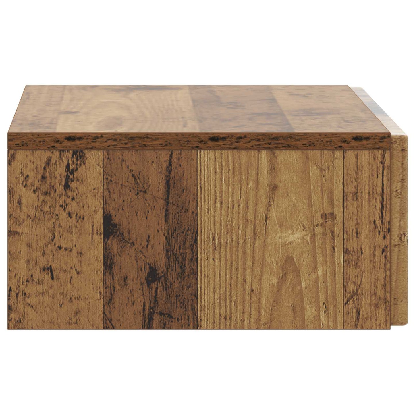Wandmontage Zijtafel Oud hout 59 x 34,5 x 17 cm Bewerkt hout