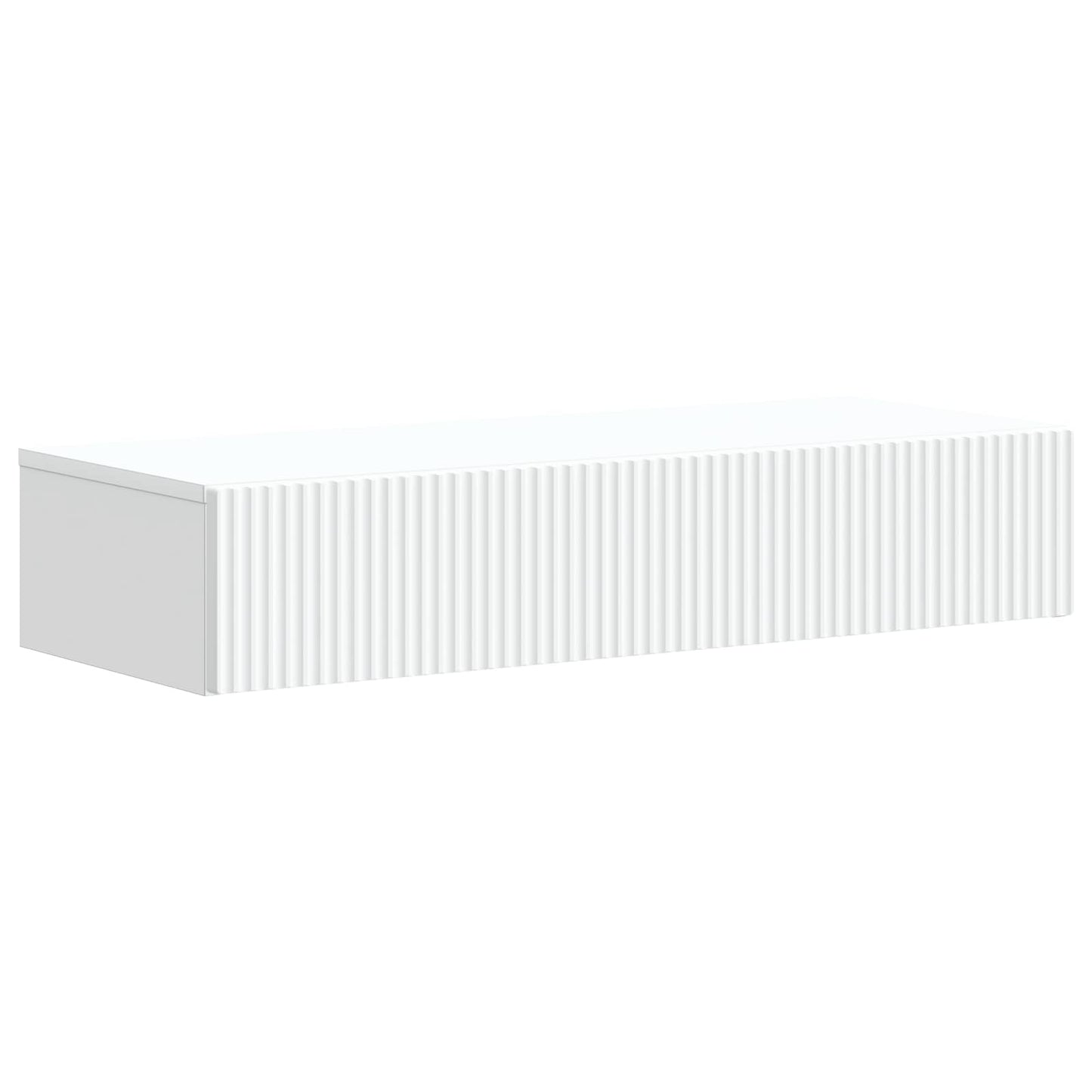 Wandmontage Zijtafel Wit 87,5 x 34,5 x 17 cm Bewerkt hout