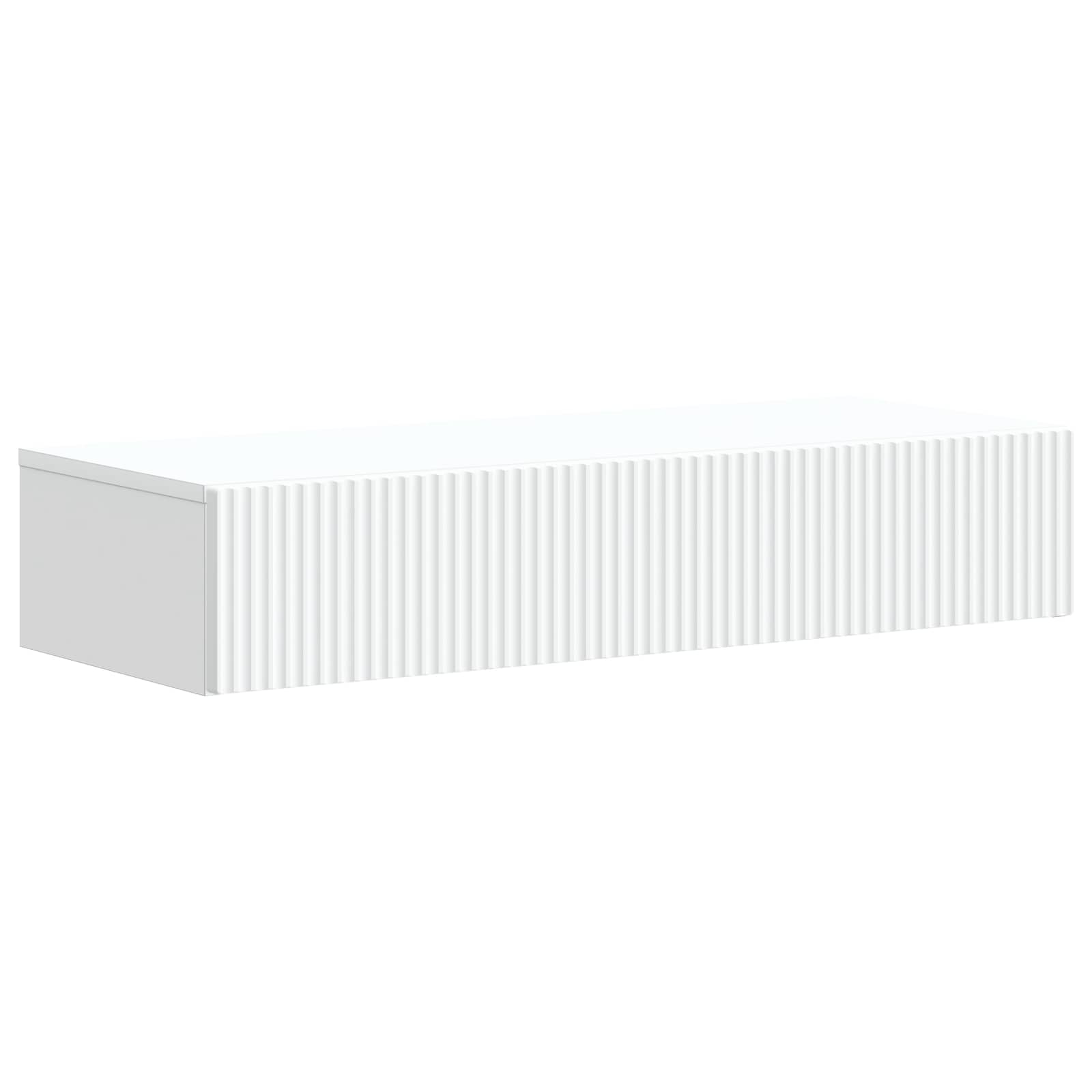 Wandmontage Zijtafel Wit 87,5 x 34,5 x 17 cm Bewerkt hout