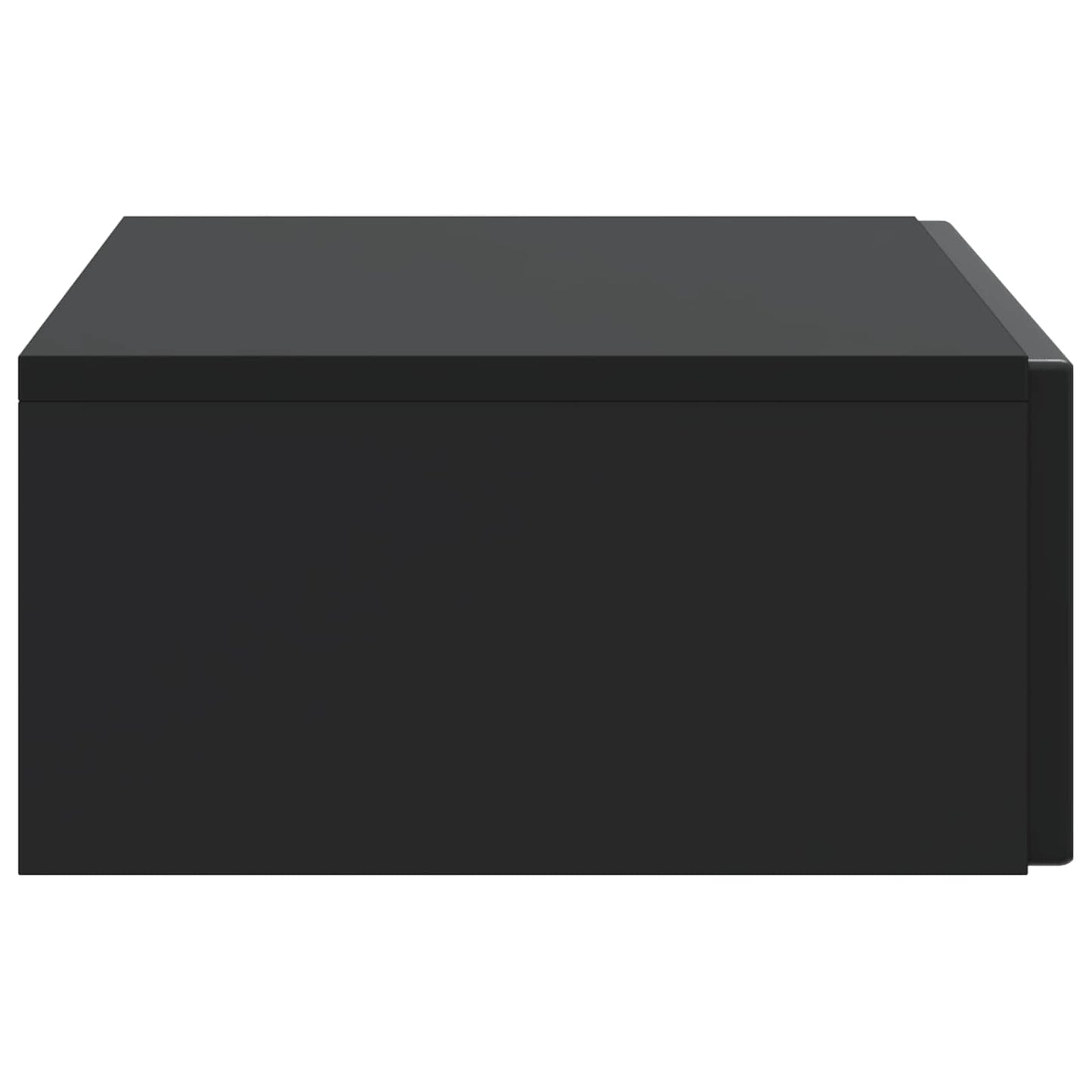 Wandmontage Zijtafel Zwart 87,5 x 34,5 x 17 cm Bewerkt hout