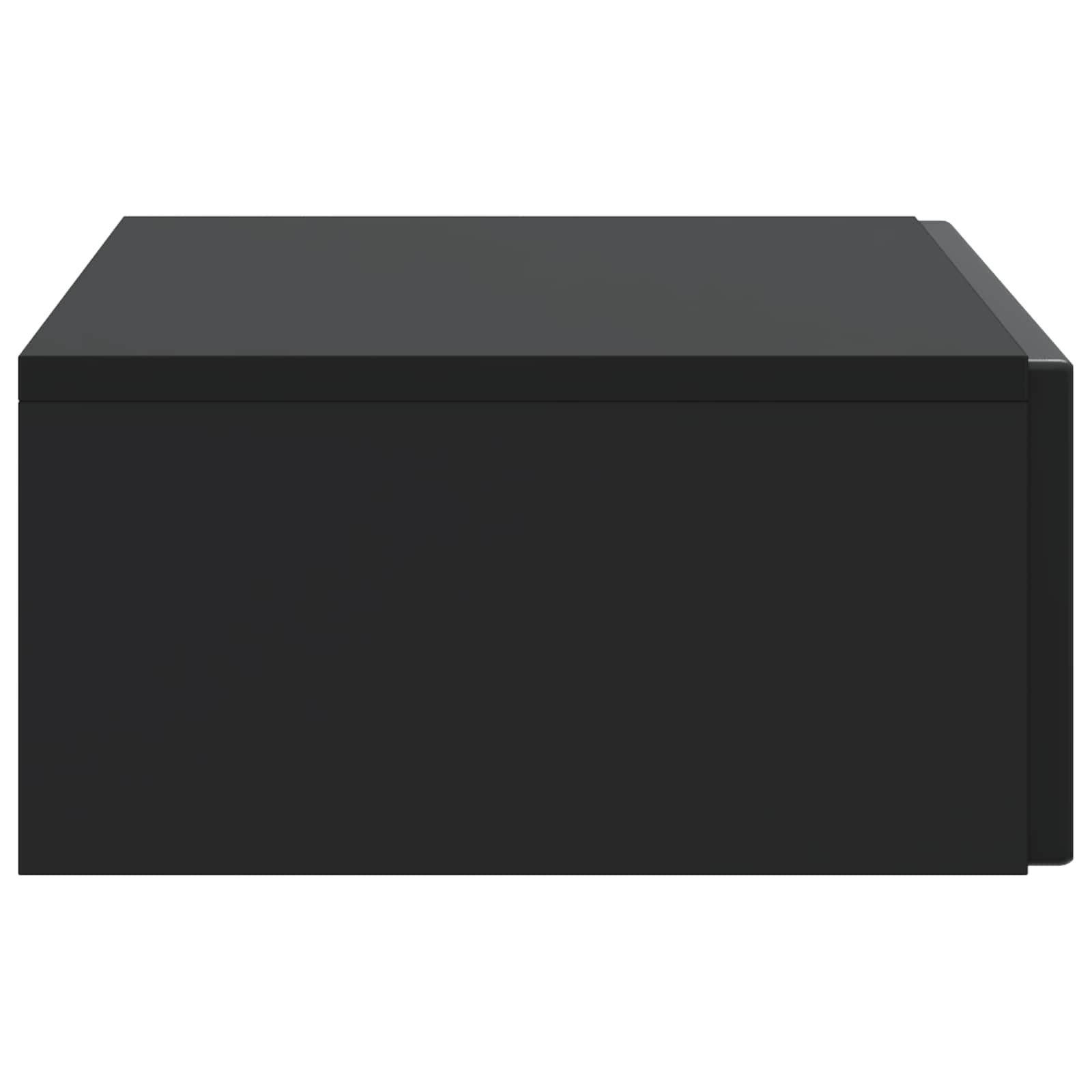 Wandmontage Zijtafel Zwart 87,5 x 34,5 x 17 cm Bewerkt hout