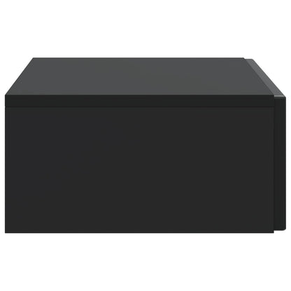 Wandmontage Zijtafel Zwart 87,5 x 34,5 x 17 cm Bewerkt hout