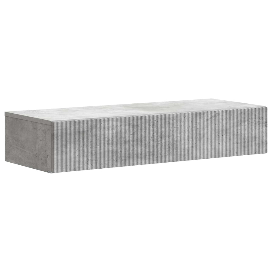 Wandmontage Zijtafel Betongrijs 87,5 x 34,5 x 17 cm