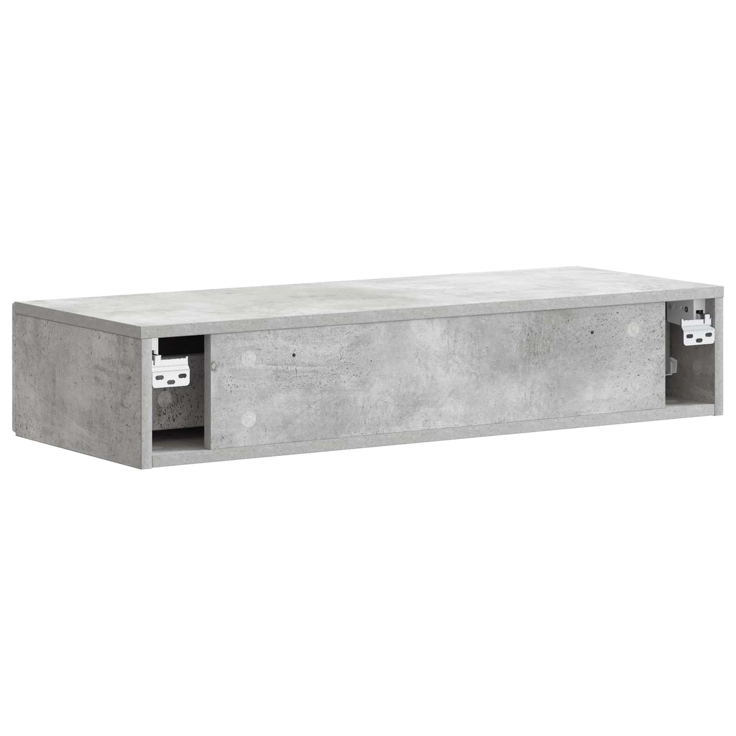 Wandmontage Zijtafel Betongrijs 87,5 x 34,5 x 17 cm