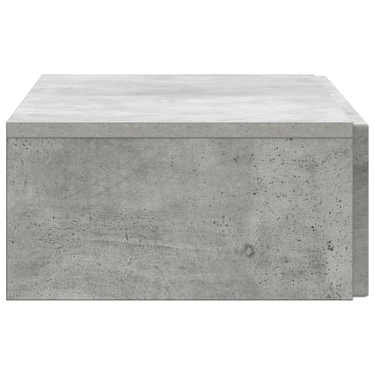 Wandmontage Zijtafel Betongrijs 87,5 x 34,5 x 17 cm