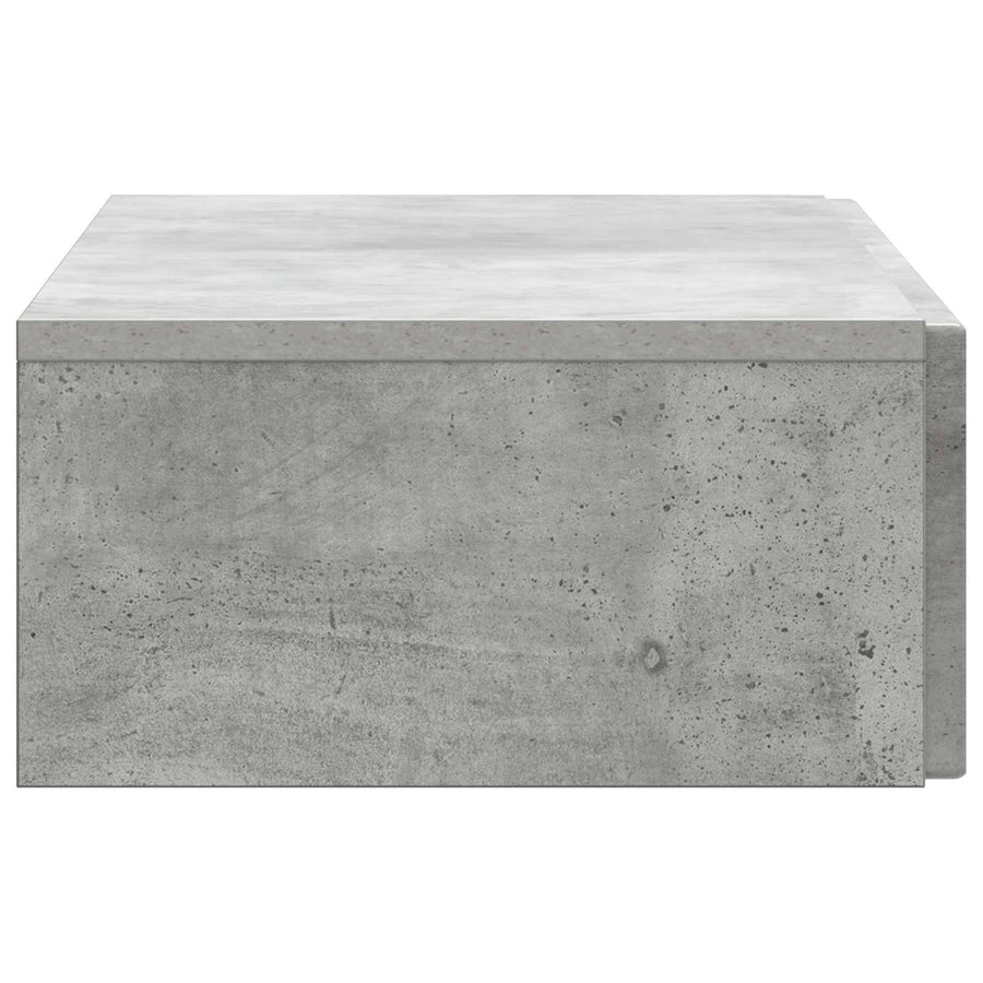 Wandmontage Zijtafel Betongrijs 87,5 x 34,5 x 17 cm