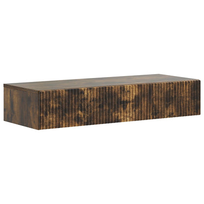 Wandmontage Zijtafel Gerookt eiken 87,5 x 34,5 x 17 cm