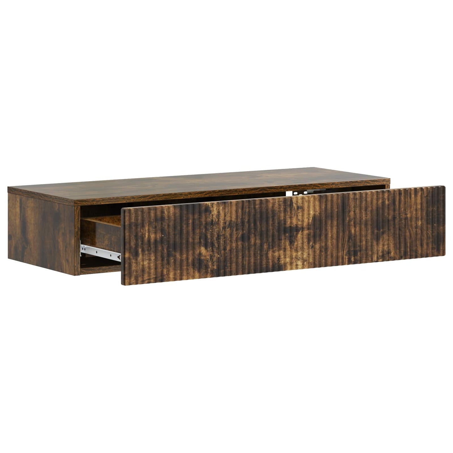 Wandmontage Zijtafel Gerookt eiken 87,5 x 34,5 x 17 cm