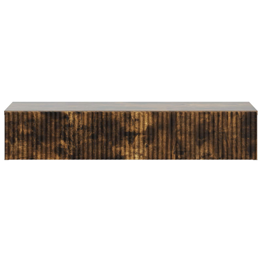 Wandmontage Zijtafel Gerookt eiken 87,5 x 34,5 x 17 cm