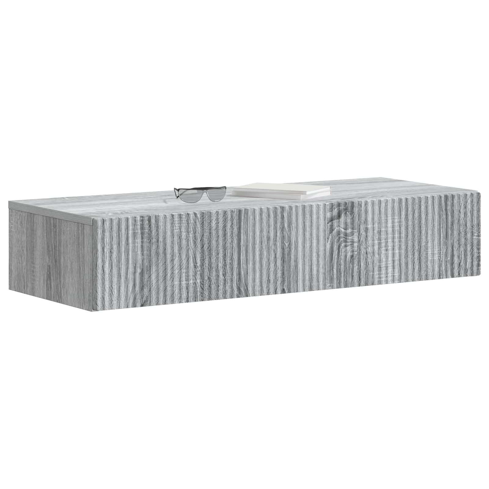 Wandmontage Zijtafel Grijs sonoma 87,5 x 34,5 x 17 cm
