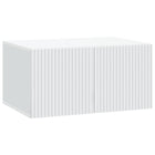 Tv-kast wandmodel 59.5x41x30 cm wit bewerkt hout