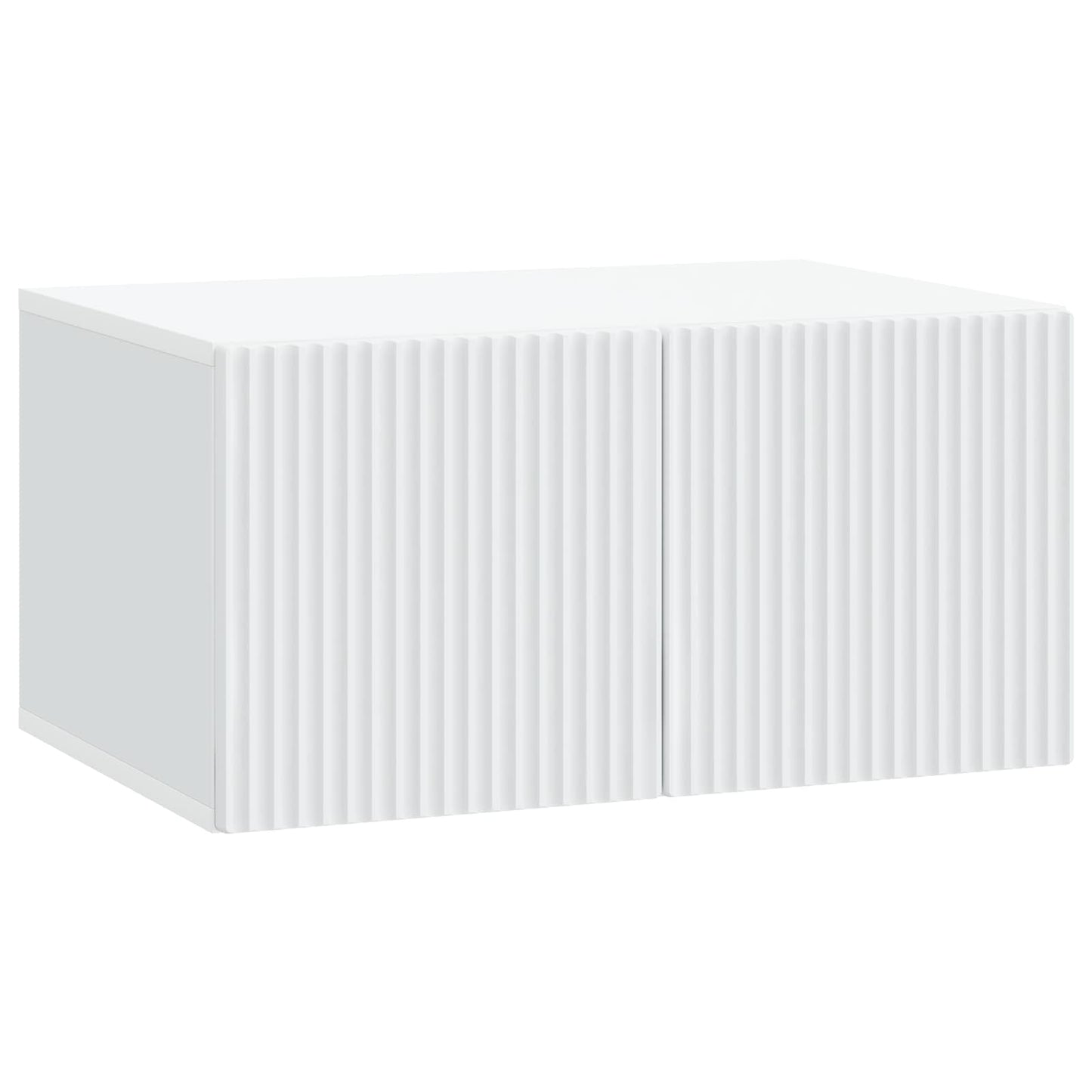 Wandbeugel TV-kast Wit 59,5 x 41 x 30 cm Bewerkt hout