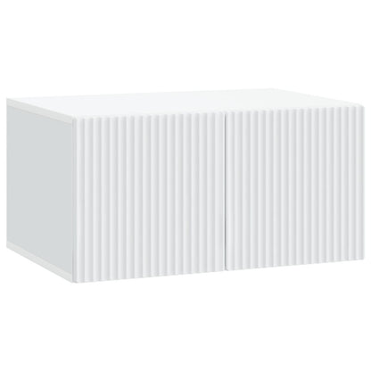 Wandbeugel TV-kast Wit 59,5 x 41 x 30 cm Bewerkt hout