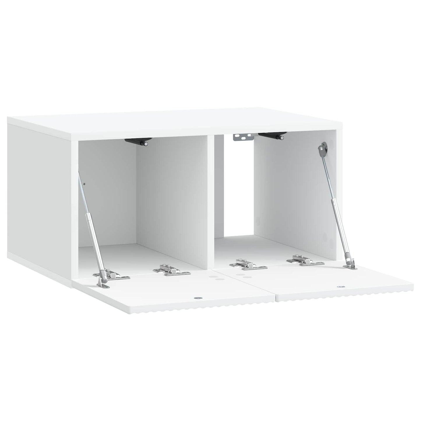 Wandbeugel TV-kast Wit 59,5 x 41 x 30 cm Bewerkt hout