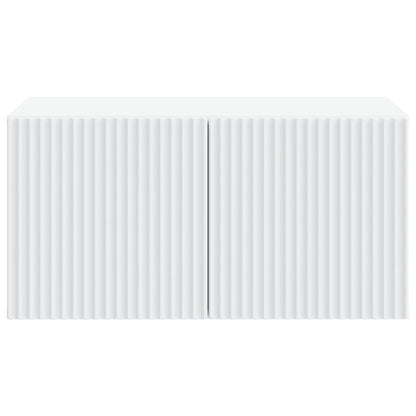 Wandbeugel TV-kast Wit 59,5 x 41 x 30 cm Bewerkt hout