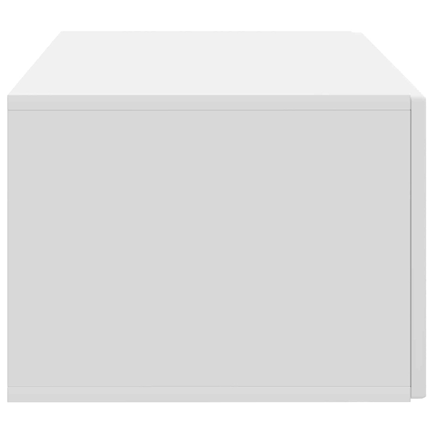 Wandbeugel TV-kast Wit 59,5 x 41 x 30 cm Bewerkt hout