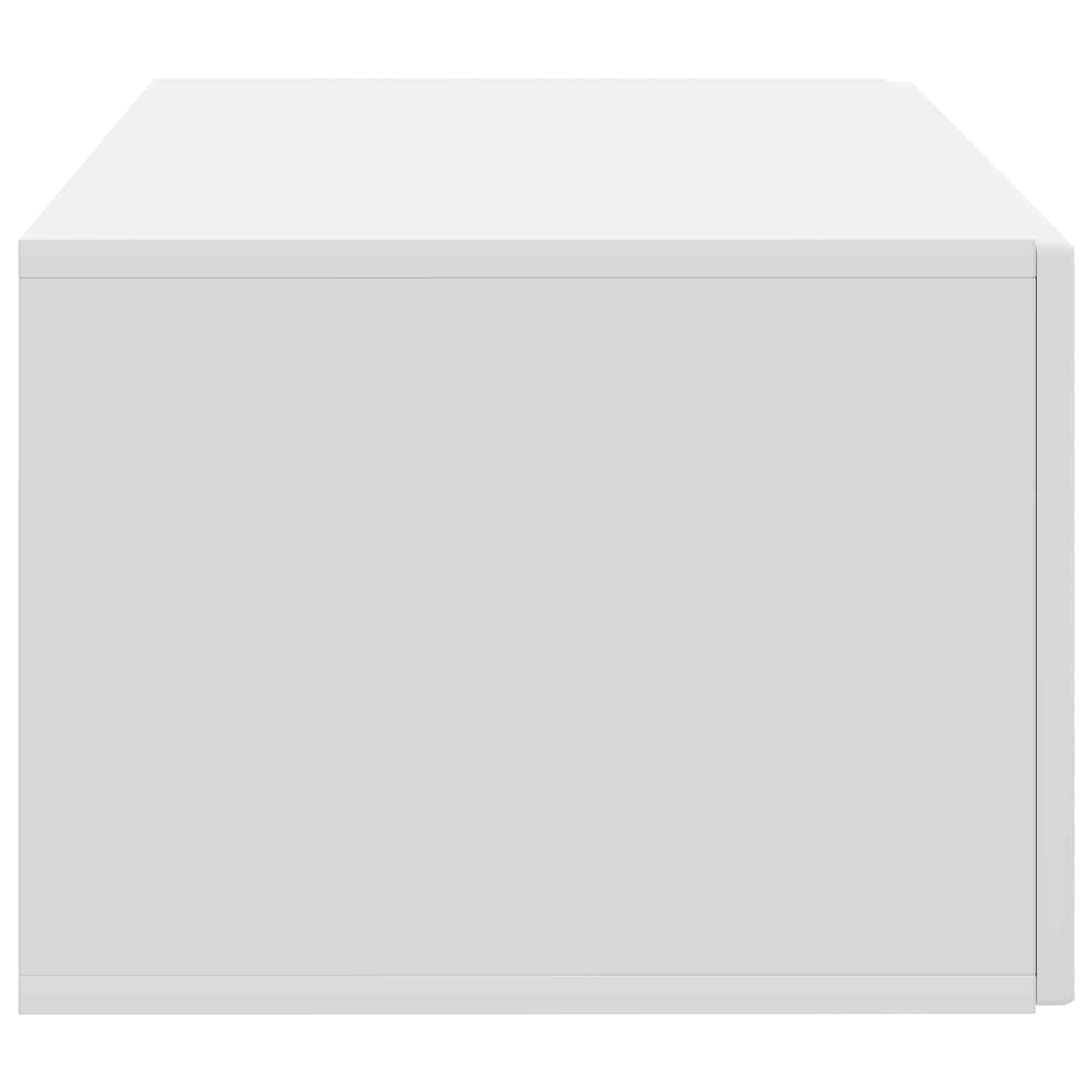 Wandbeugel TV-kast Wit 59,5 x 41 x 30 cm Bewerkt hout