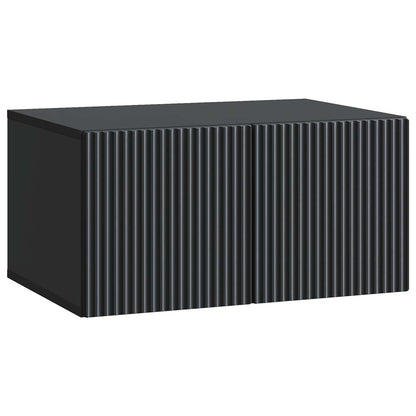 Wandbeugel TV-kast Zwart 59,5 x 41 x 30 cm Bewerkt hout