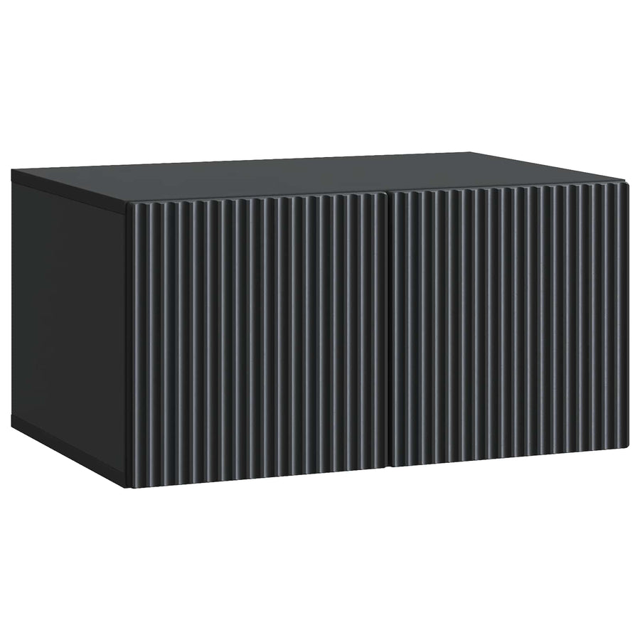 Wandbeugel TV-kast Zwart 59,5 x 41 x 30 cm Bewerkt hout