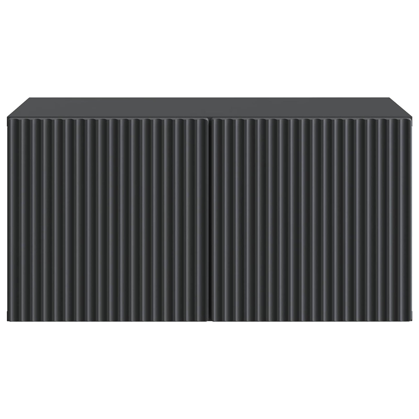 Wandbeugel TV-kast Zwart 59,5 x 41 x 30 cm Bewerkt hout